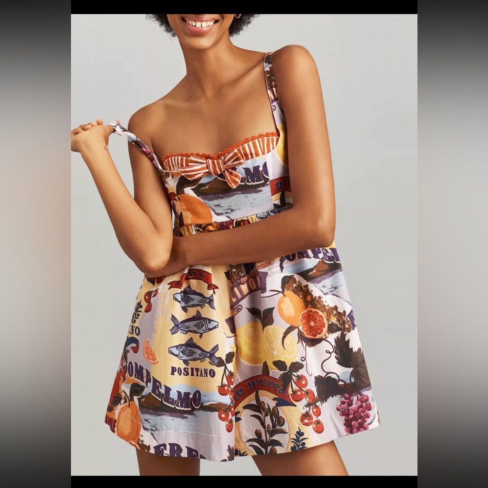 Anthropologie Dupe-  Bustier Romper size small